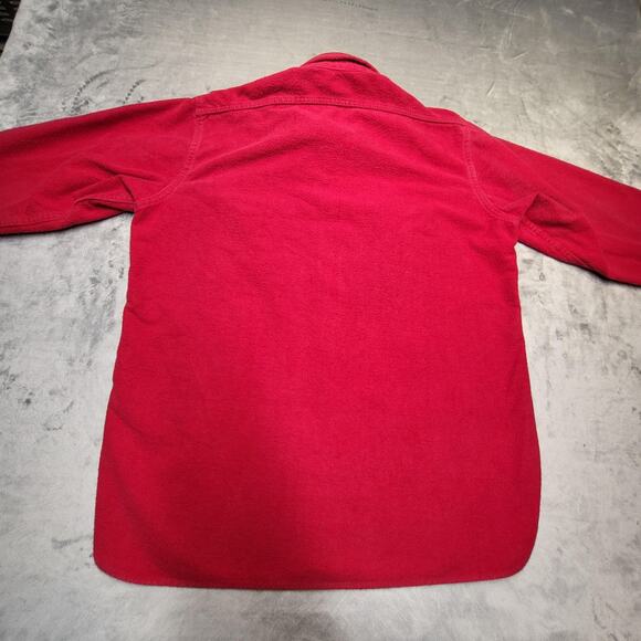 Vintage Woolrich Shirt Mens Large Red Flannel Button Up Outdoors Workwear 90s - Picture 7 of 8